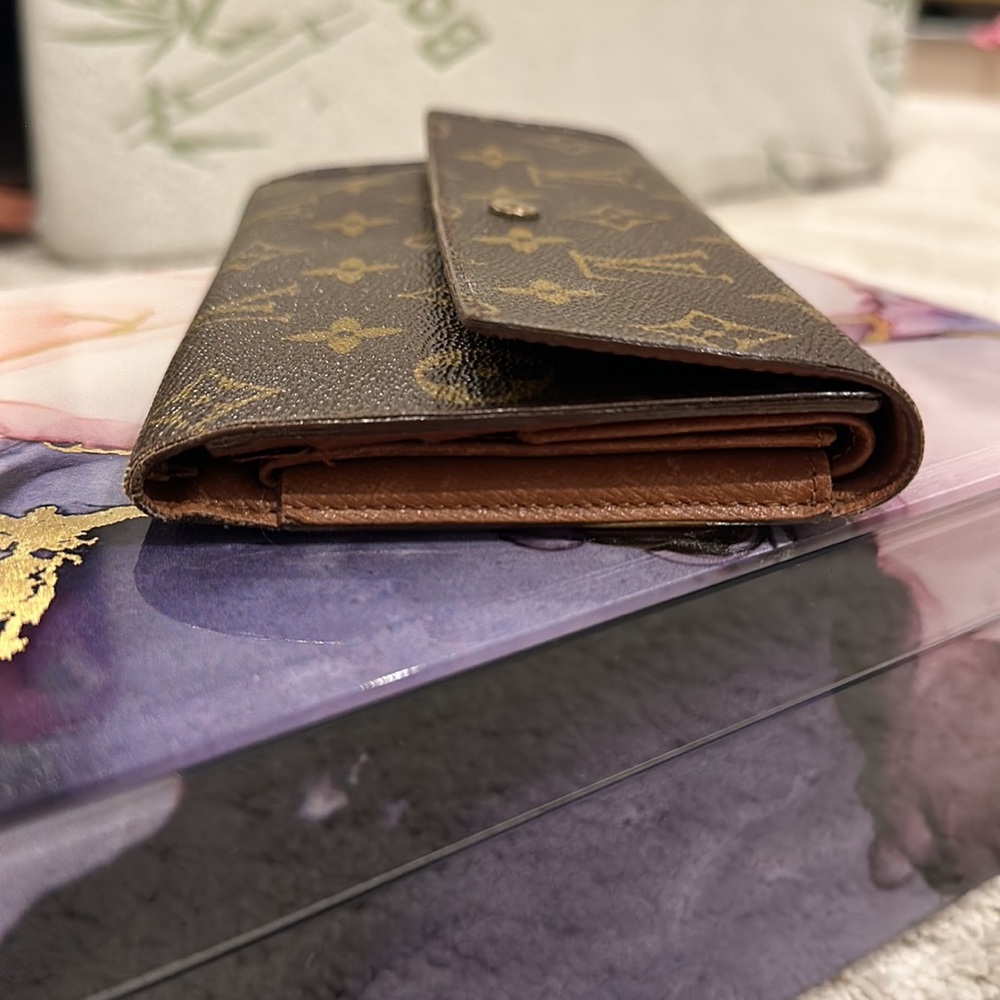 💯 authentic Louis Vuitton trifold Long Sarah wallet - Picture 7 of 10